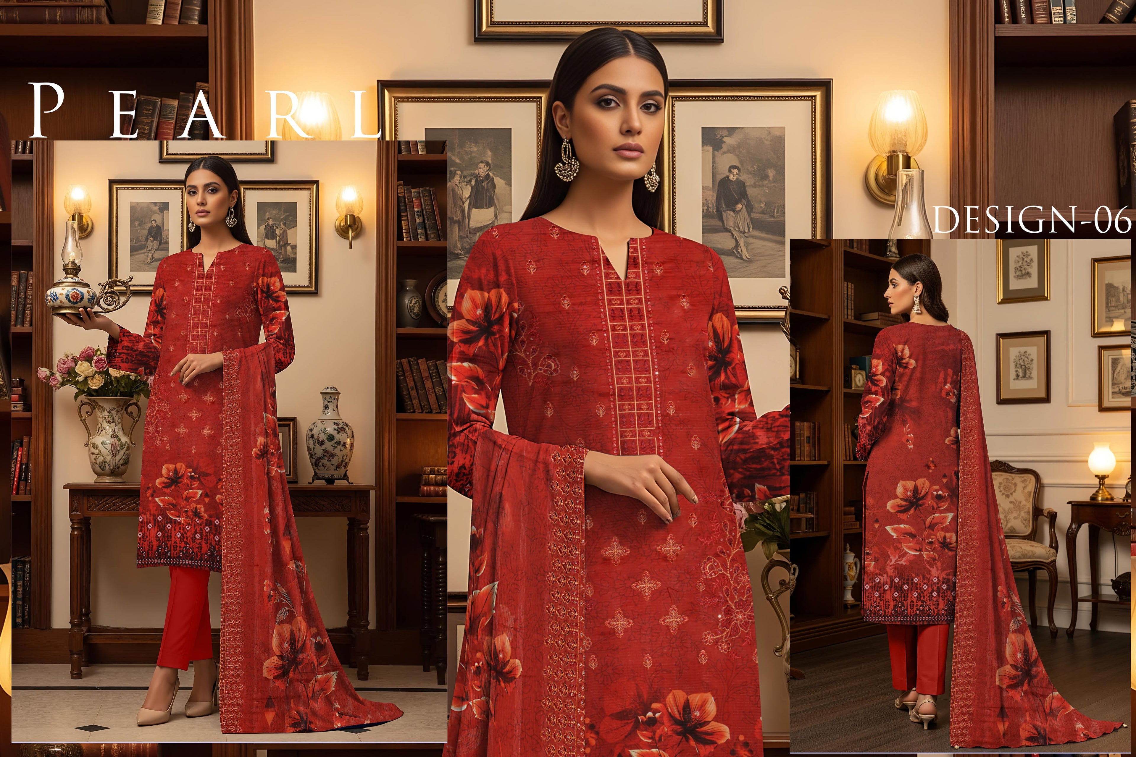 Luxurious Jhoomro Winter Viscose Collection | Embroidered 3-Piece Suit