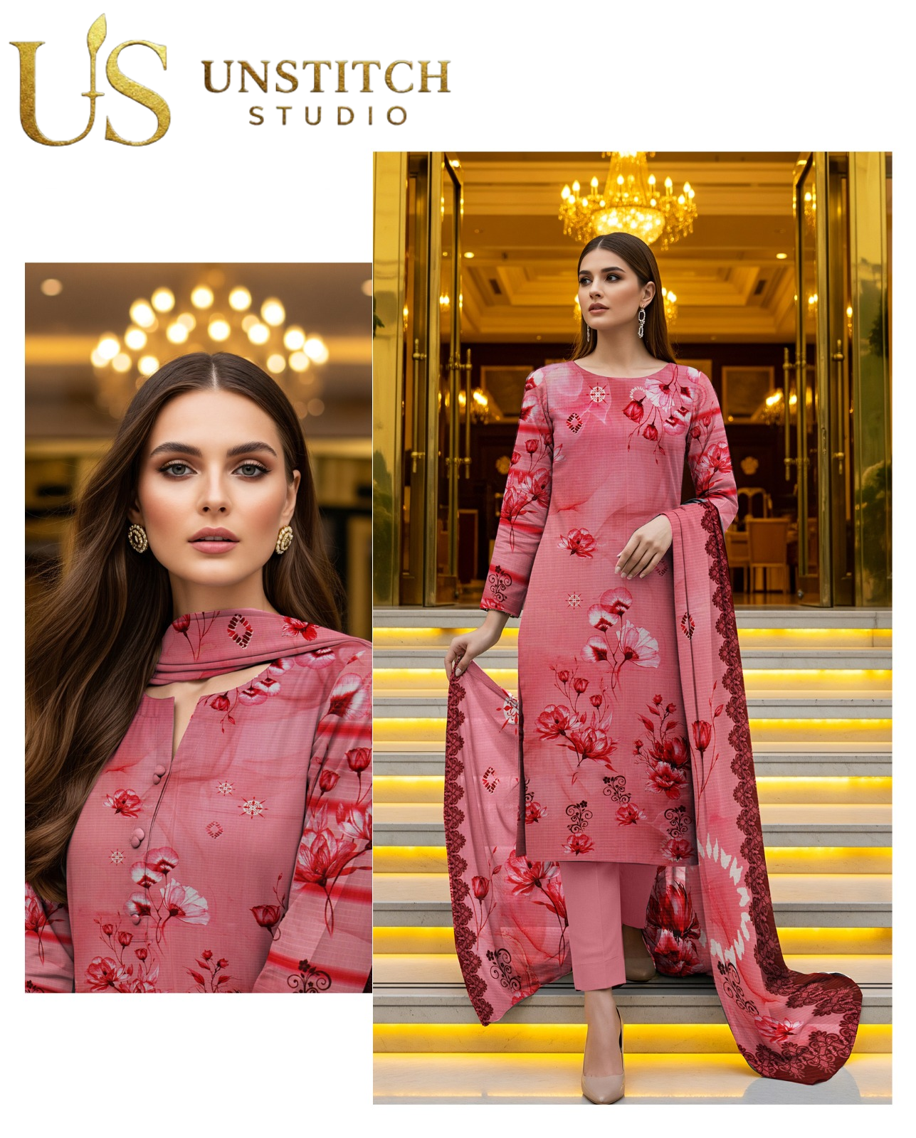 Winter Viscose Collection | Digital Printed Bana Dora Viscose Suit