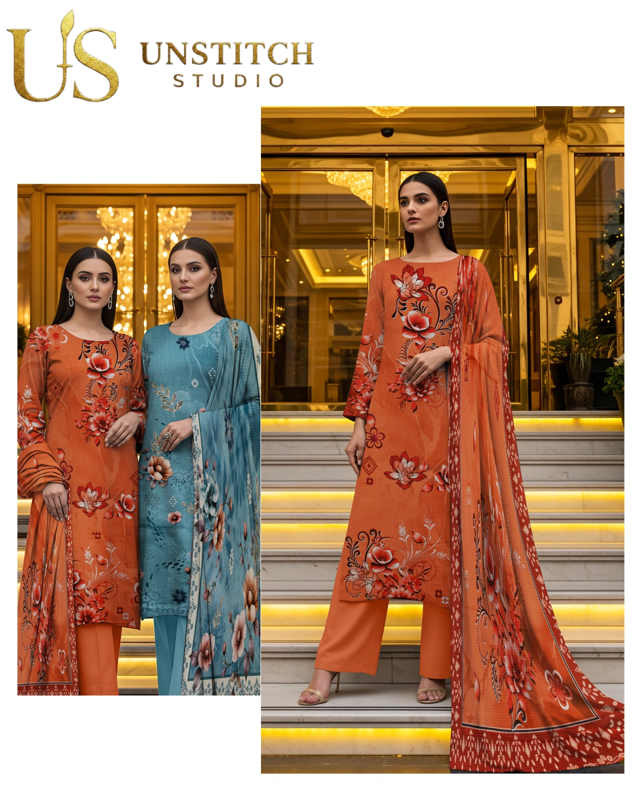 Winter Viscose Collection | Digital Printed Bana Dora Viscose Suit