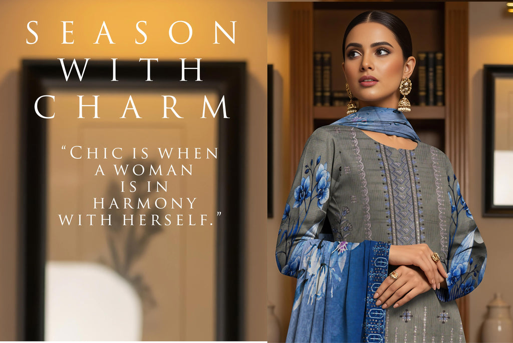 Luxurious Jhoomro Winter Viscose Collection | Embroidered 3-Piece Suit