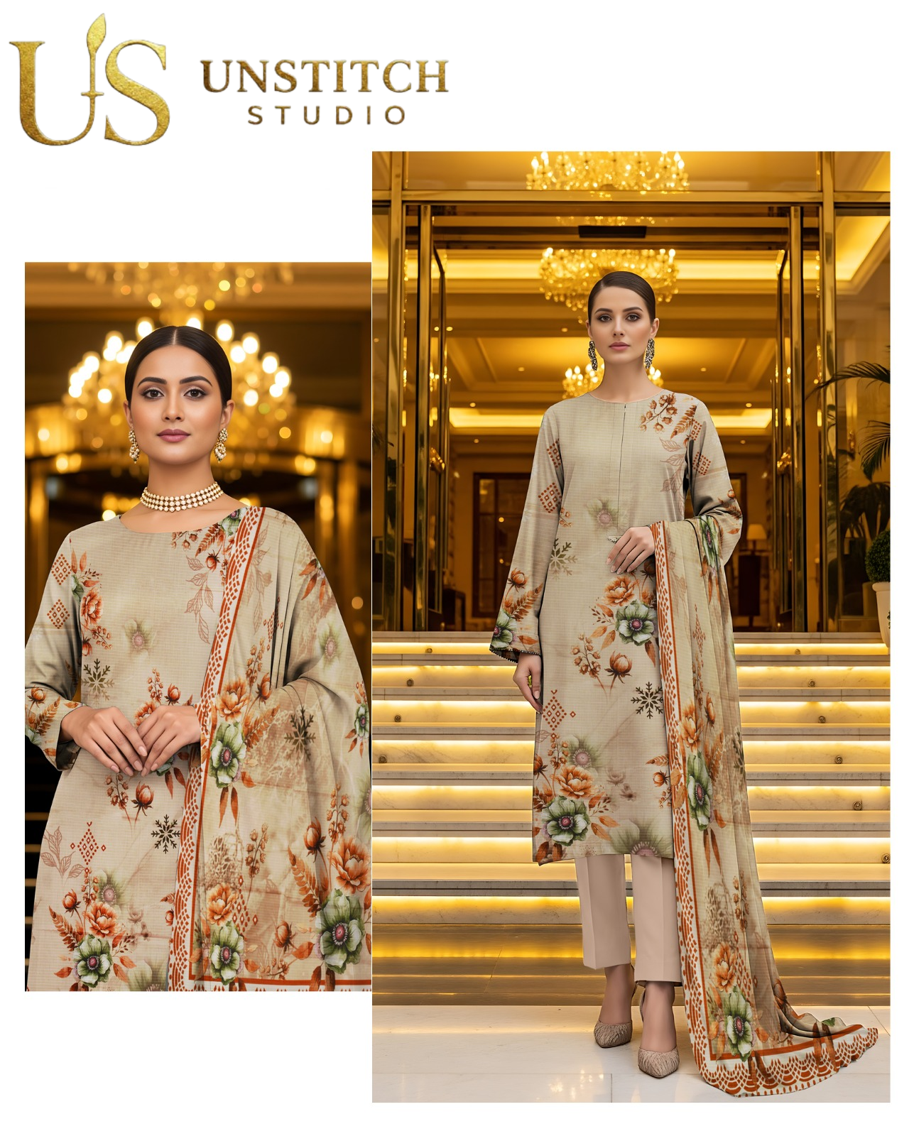 Winter Viscose Collection | Digital Printed Bana Dora Viscose Suit