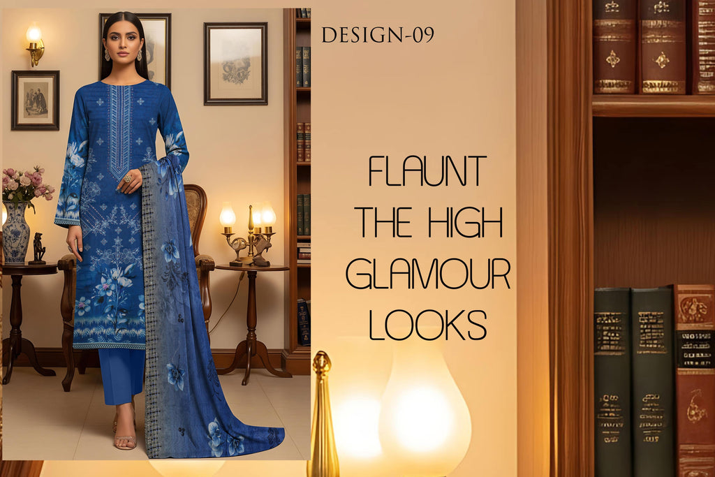 Luxurious Jhoomro Winter Viscose Collection | Embroidered 3-Piece Suit