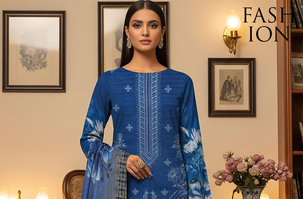 Luxurious Jhoomro Winter Viscose Collection | Embroidered 3-Piece Suit