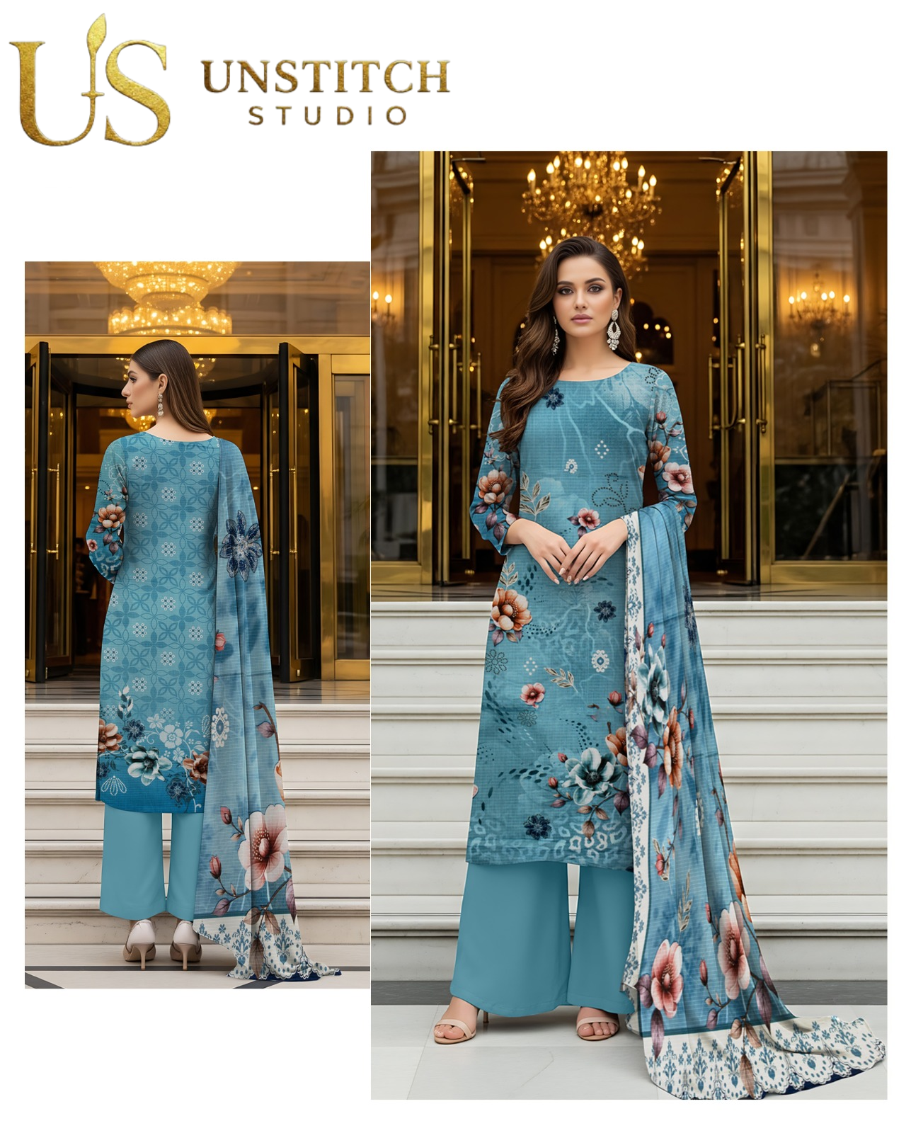 Winter Viscose Collection | Digital Printed Bana Dora Viscose Suit
