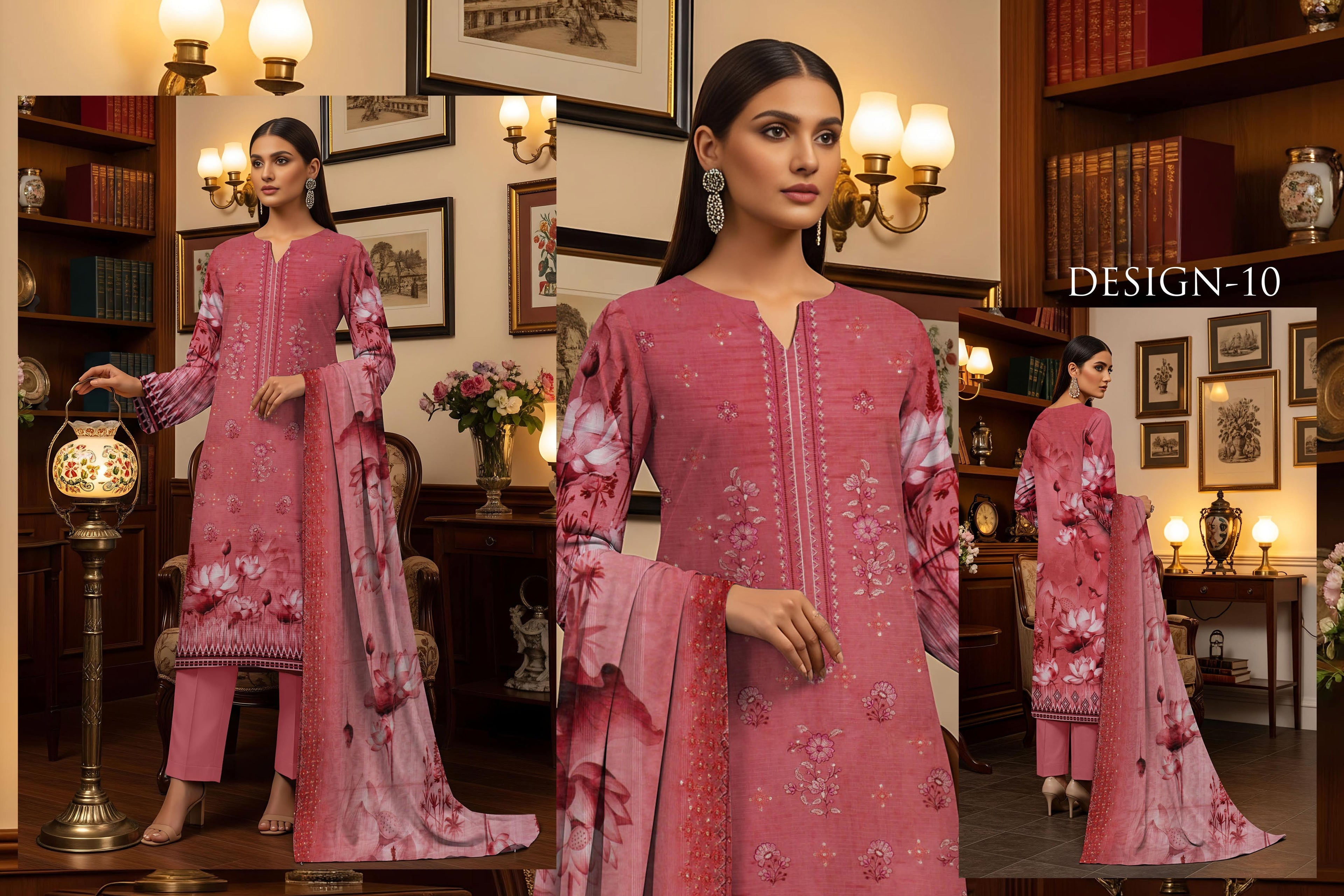 Luxurious Jhoomro Winter Viscose Collection | Embroidered 3-Piece Suit