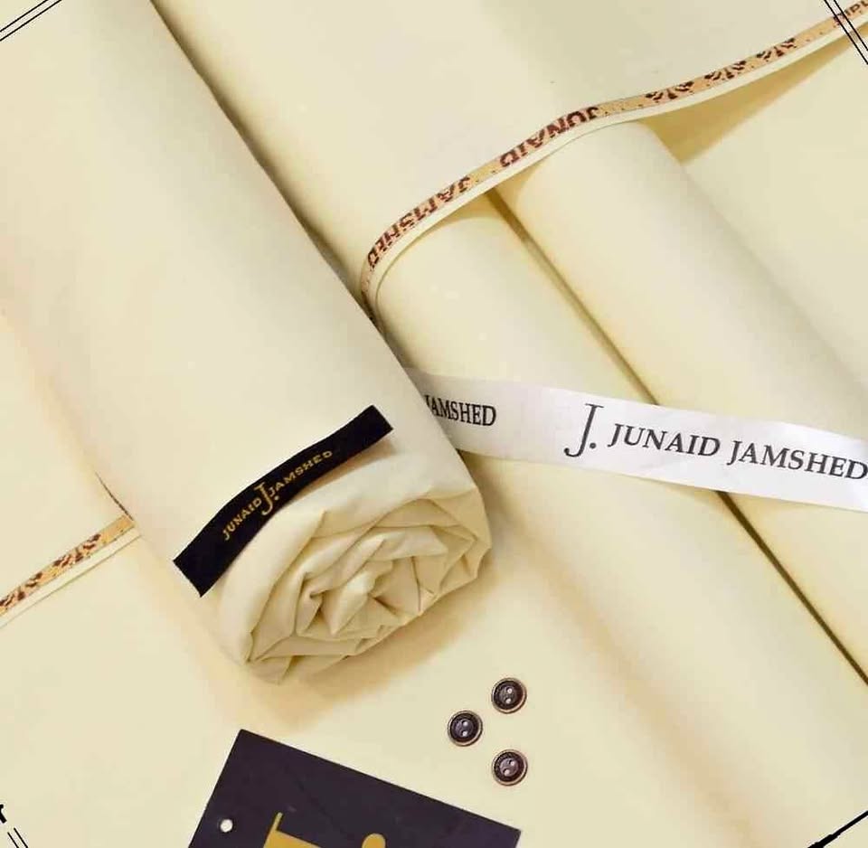 Yellow Wash & Wear Plain Suit – 4 Meter Unstitched Fabric with Accessories | All Season