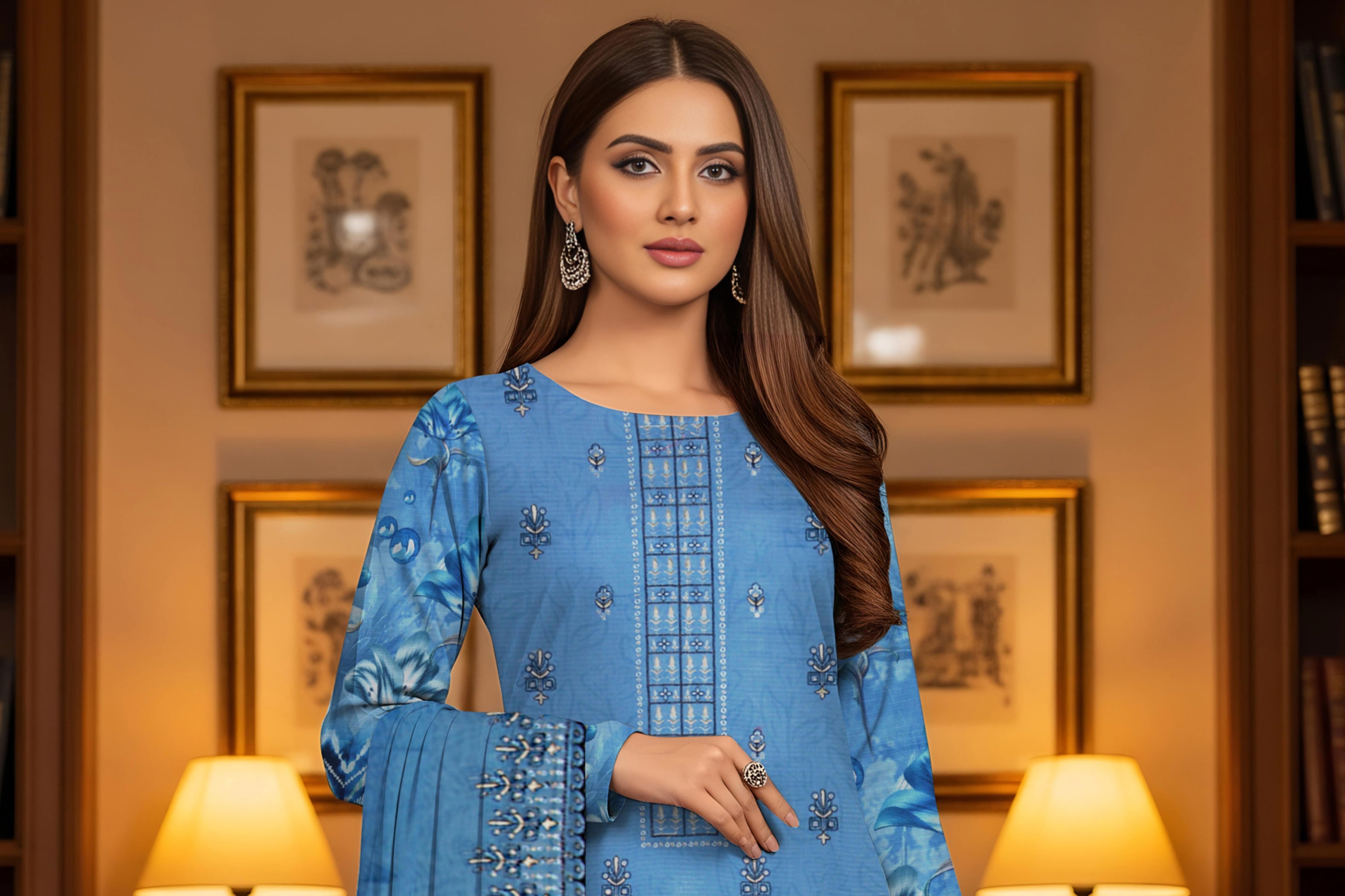 Luxurious Jhoomro Winter Viscose Collection | Embroidered 3-Piece Suit