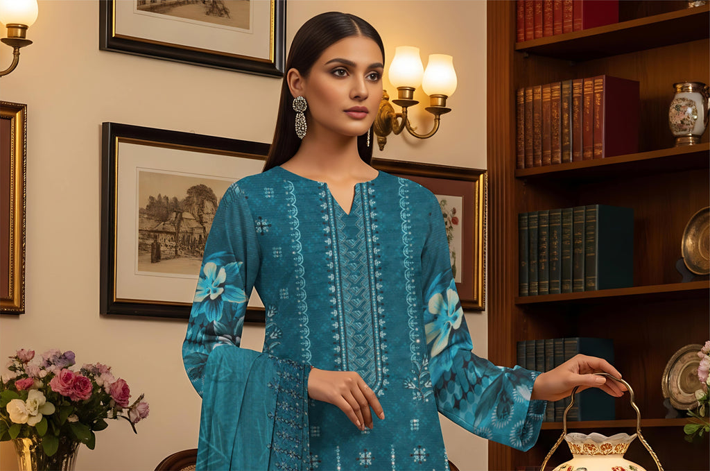 Luxurious Jhoomro Winter Viscose Collection | Embroidered 3-Piece Suit